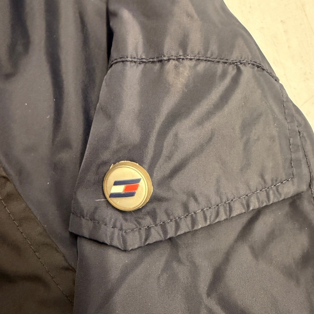 Tommy Hilfiger Athletics Colorblock Track Jacket Orange Fleece Collar Zip Up XXL - Picture 7 of 12